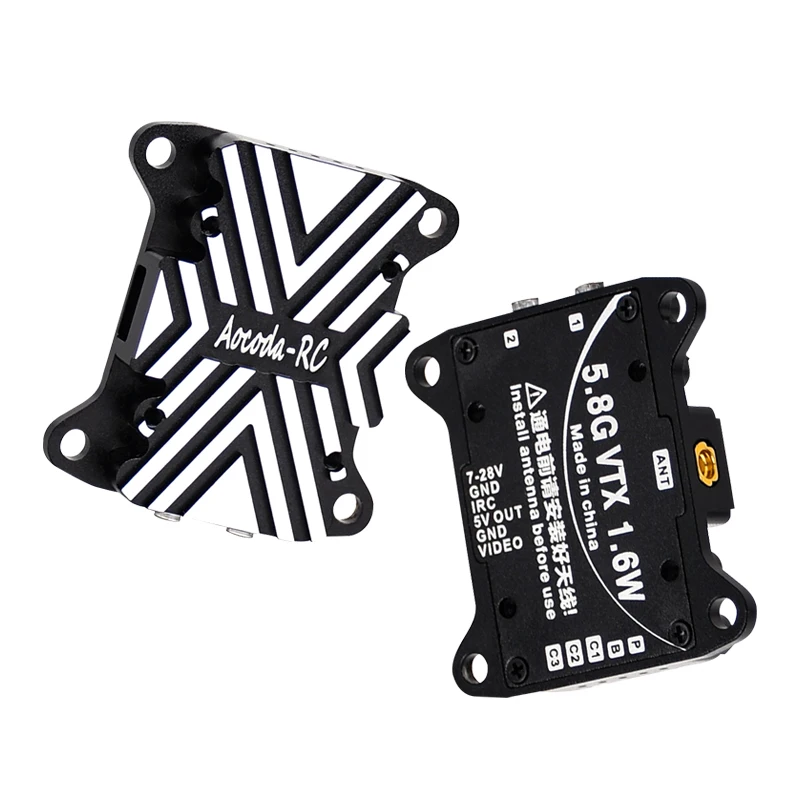 Aocoda-RC 3016 아날로그 VTX 5.8G, 조절식 FPV 장거리 비디오 30.5, 1.6W, 40CH, 25mW, 400mW, 800mW, 1600mW