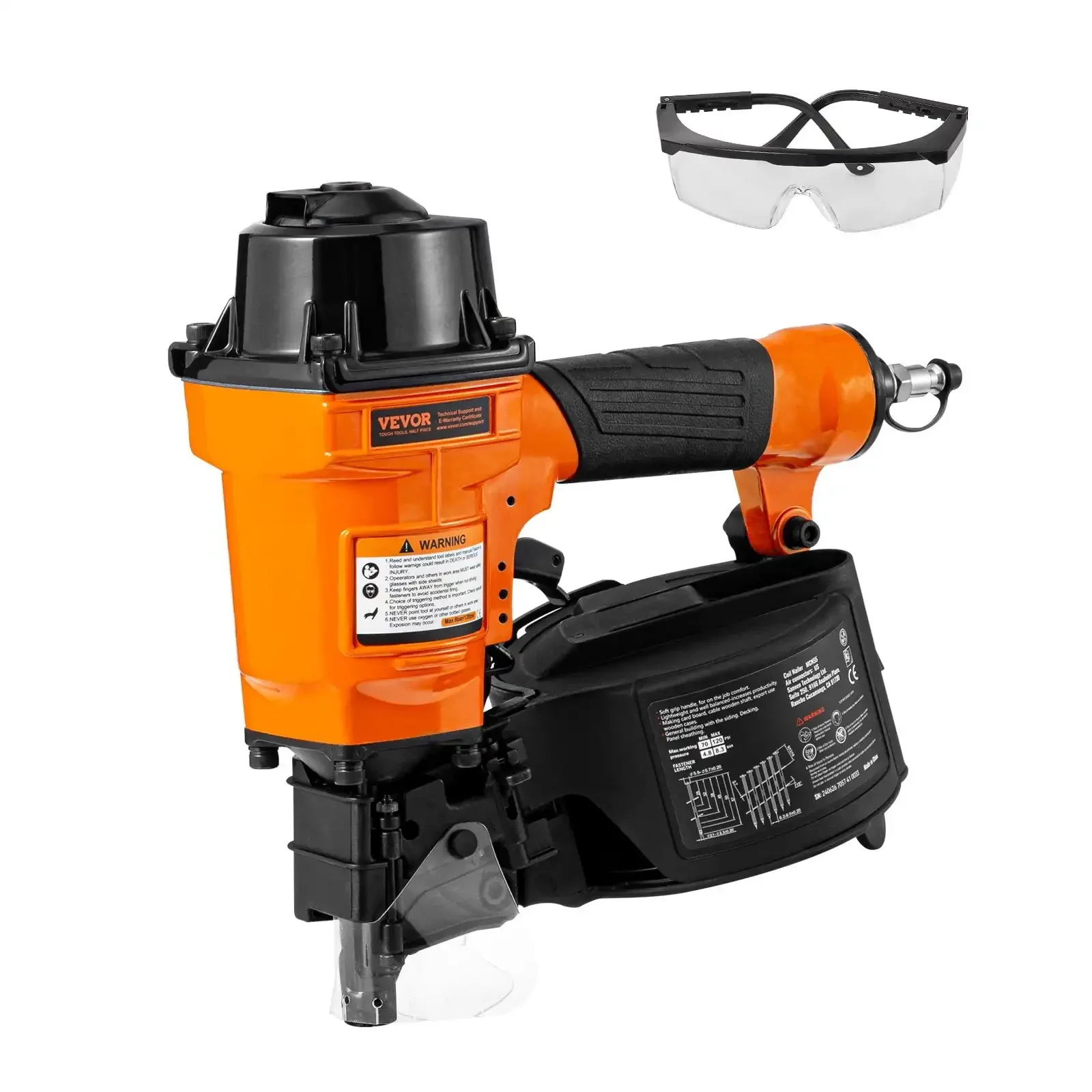 

Coil Siding Nailer 1 inch to 2-1/4-inch 15 Degree Pneumatic Nail Gun