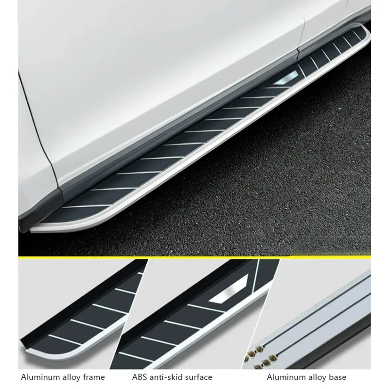 High Quality Fixed Running Boards Side Steps Fit JAECOO J7 2024-2025 2PCS Side Pedal Rail Board Exterior Accessories