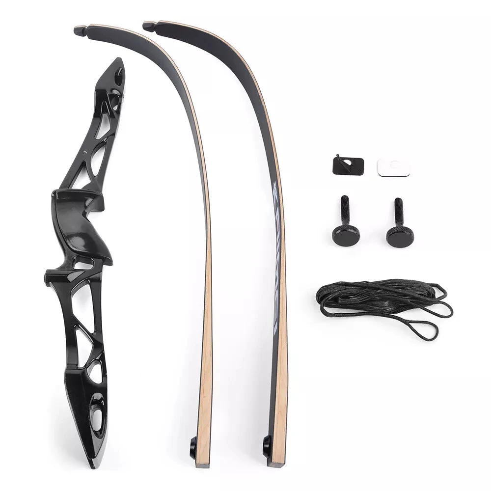 

66" 68" 70" Black Takedown Bow 12-40lbs Right Hand Recurve Bow 23'' Aluminum Alloy Riser Archery Hunting Competition Shooting