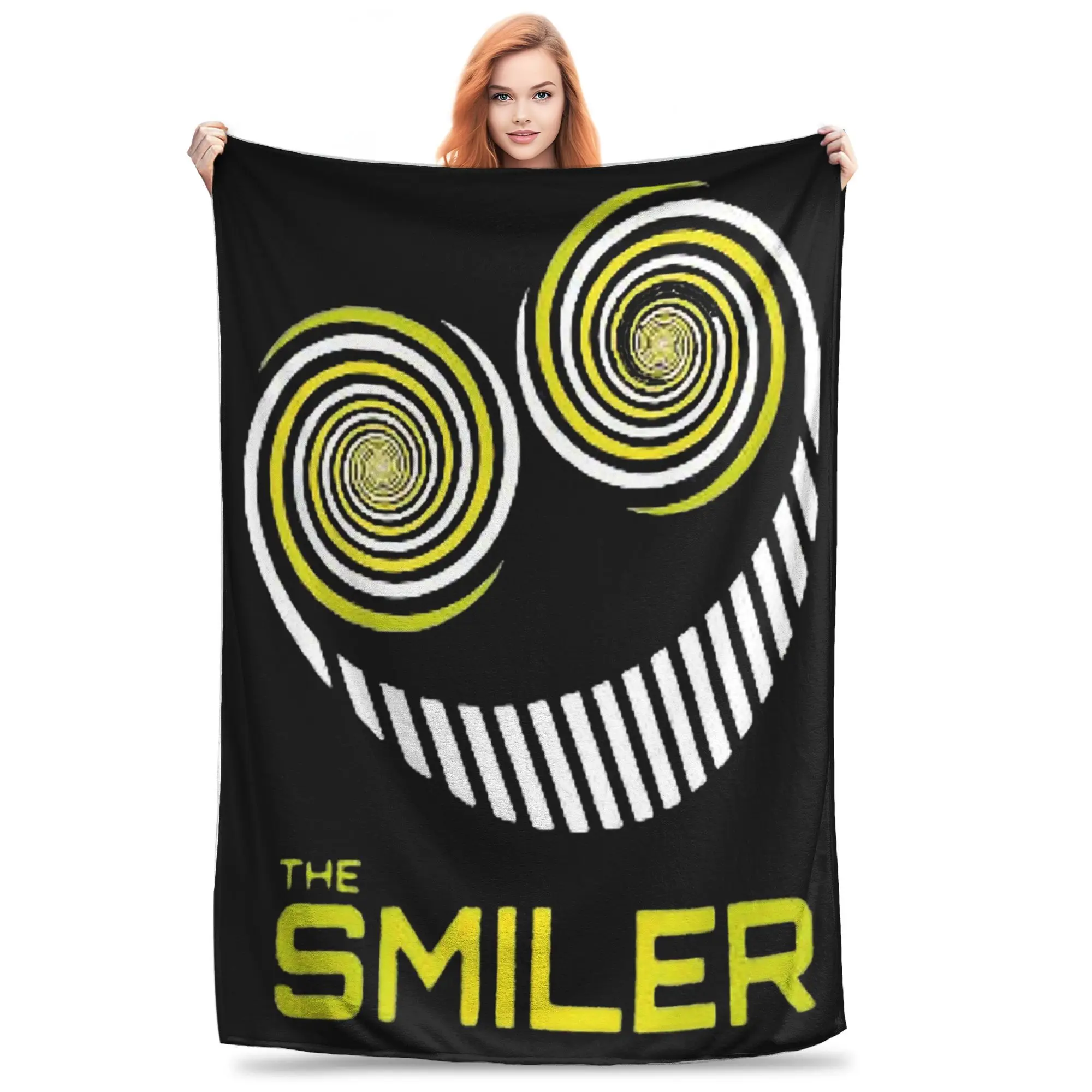 Flannel Throw Blanket The Smiler Alton Towers Merch Uk Active Warm Plush Blankets Soft Bedding for Bed Living room Home Travel