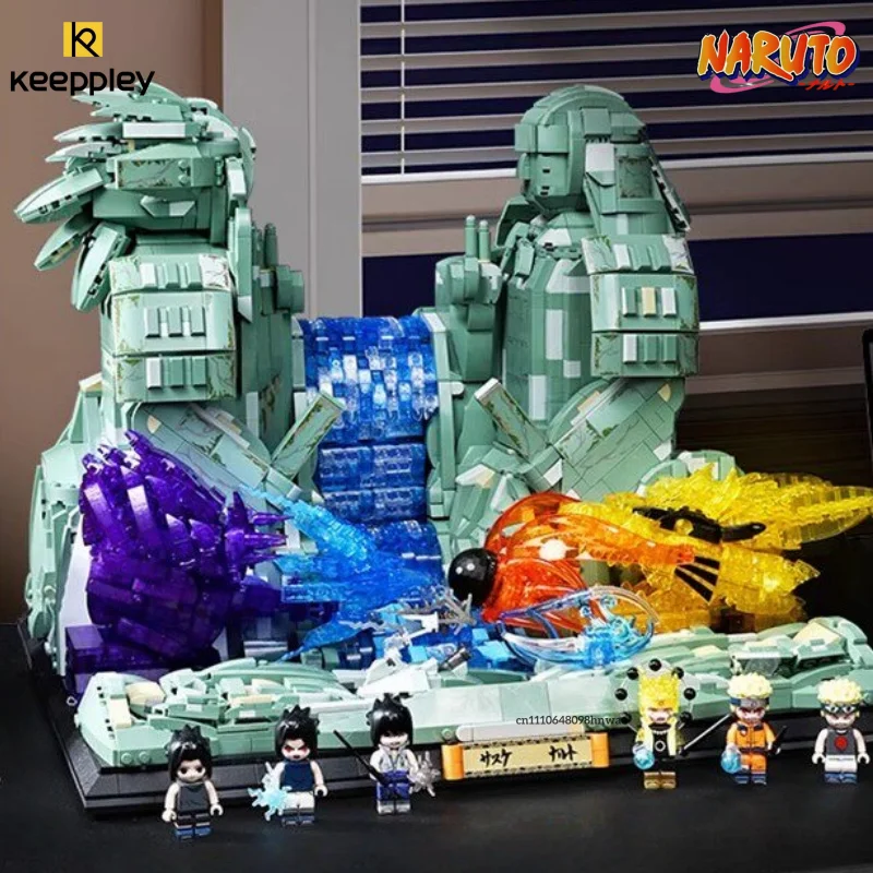 

Конструктор Keeppley Naruto Shippuden Valley of The End: Модель Наруто и Саске, игрушка-украшение для детских подарков