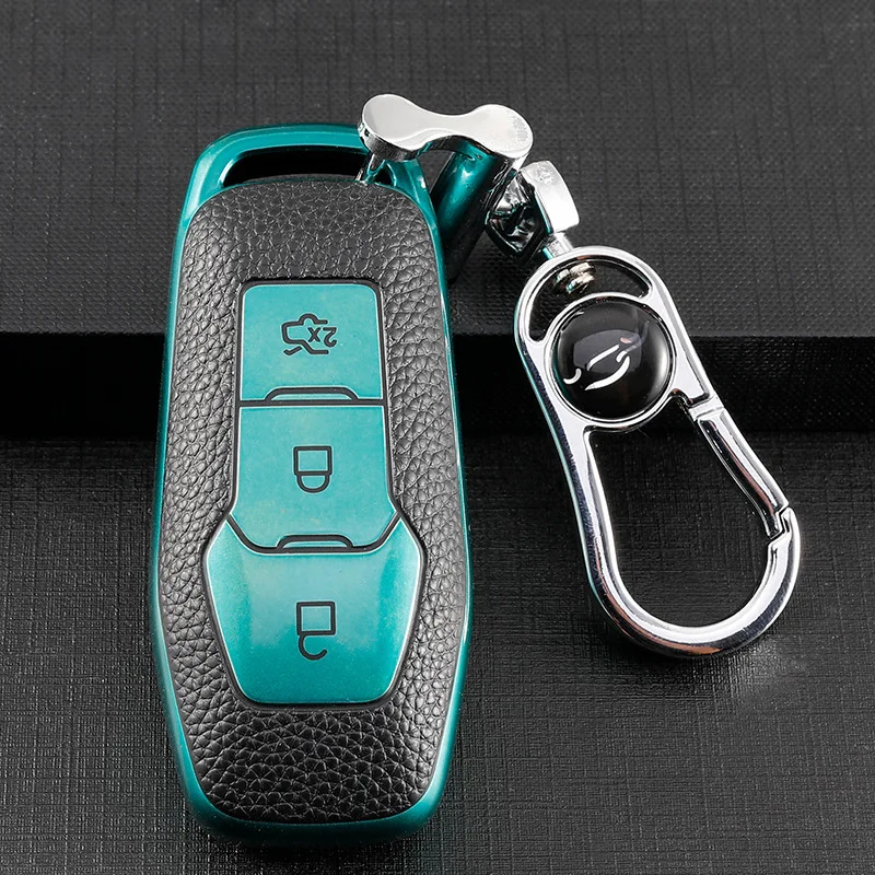 TPU Car Remote Key Fob Shell Cover Case Keychain For Ford F-150 Mondeo Galaxy S-Max Explorer Ranger 2015 2016 2017 2018