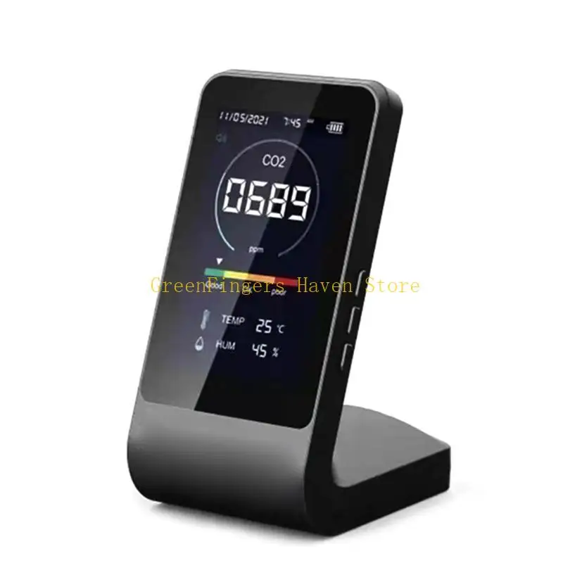 F68D Air Quality Monitor 3-in-1 Combo CO2 Moisture Meter Pollution Meter Date