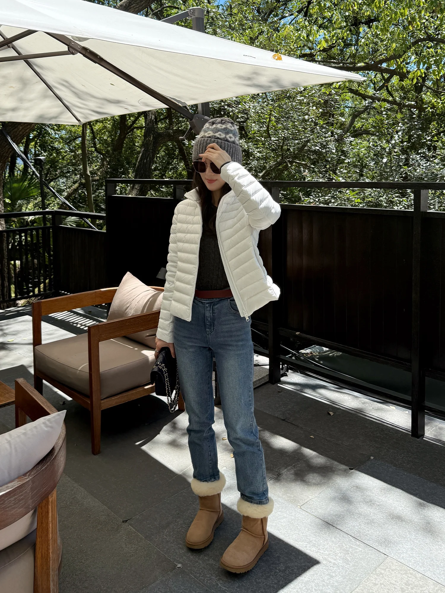 Piumino Leggero da Donna Yang Xiaoyao Slim Fit 2025 Nuovo in Piuma d'Oca Bianca, Capospalla alla Moda per Donna