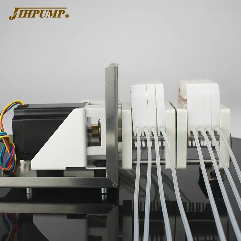 jihpump DG/JBT oem double dosing openable multichannel transfer plastic pumps filling machine stapper motor peristaltic pump