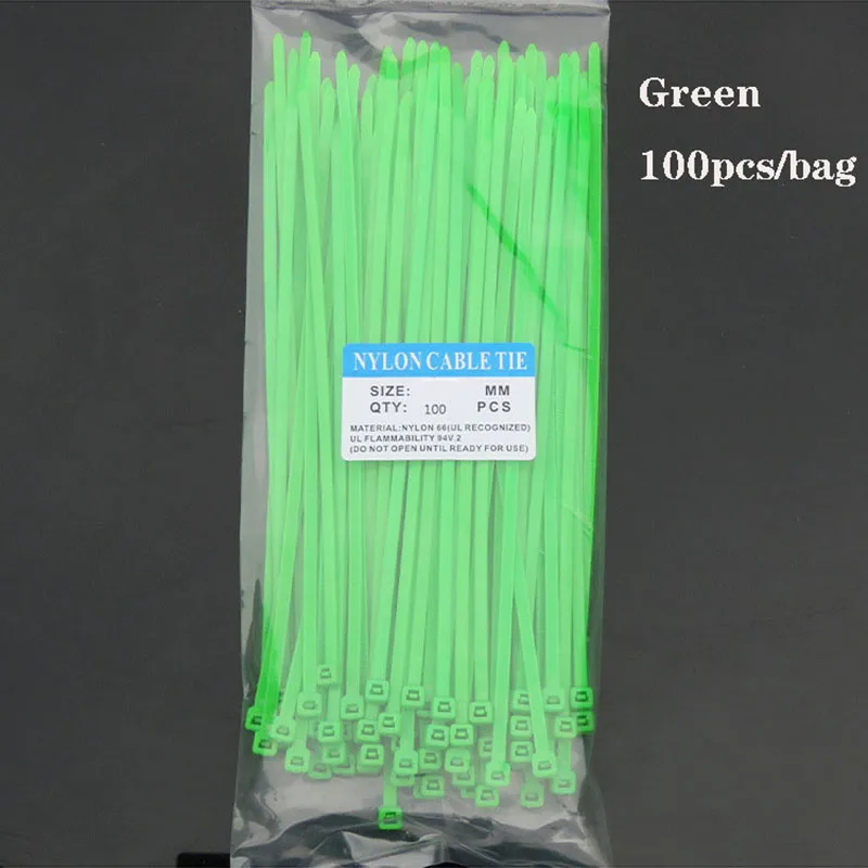 

500pcs 3x200mm Cable Ties Plastic Cable Wire Zip Ties Self-lock Cable Fasteners Electric Cable PVC nylon Cable wire Organizer