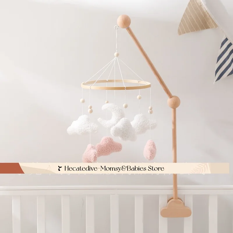 【Must Have】Baby Rattles & Mobiles educational toys Dreamy Cloud Moon mini decorations 0-12months unique toys baby things