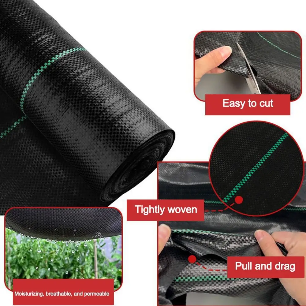 New Reusable Weed Control Fabric Water-permeabl with Holes Lawn Protection Cover Grassland Plastic Film