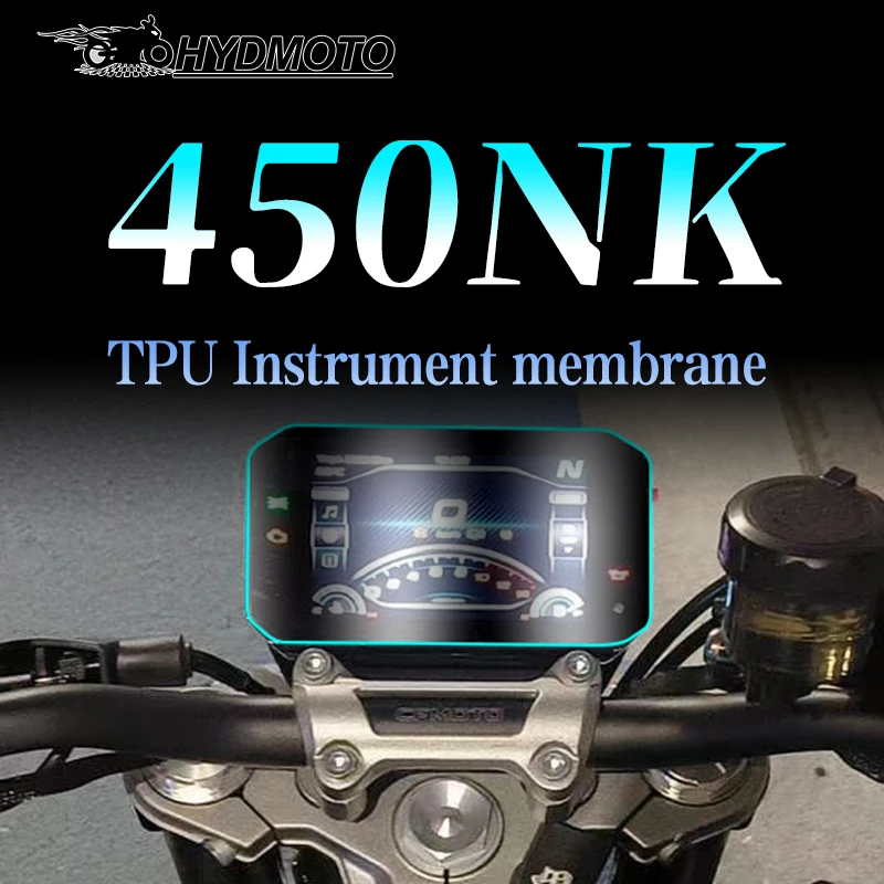 For CFMOTO 450NK stickers smoked black headlights tail light film instrument protection film anti scratch modification accessori