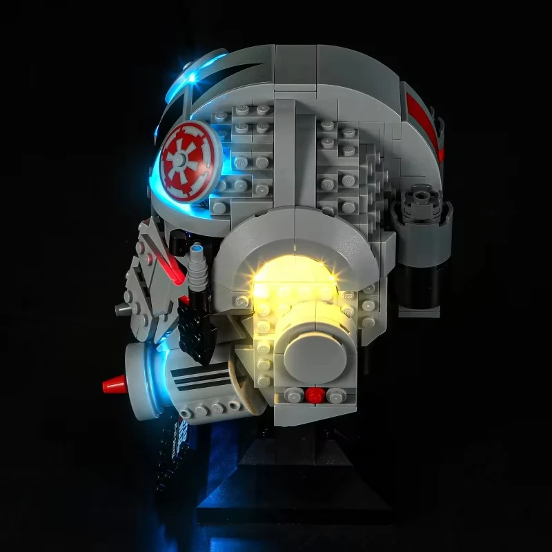 مجموعة إضاءة LED DIY لخوذة السائق LEGO 75429 AT-AT هدية لبروك البناء (ضوء LED فقط، بدون نموذج كتل)