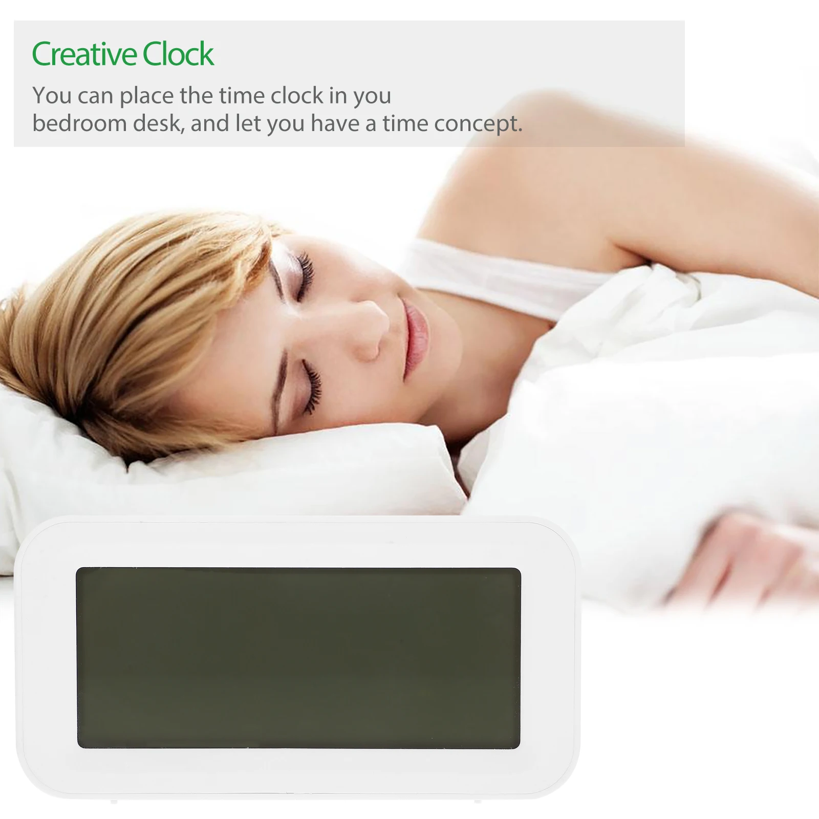 

Alarm Clock Electronic Digital LCD Cordless Multifunctional