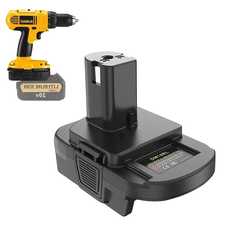 DM18RL Battery Adapter With USB DM20ROB For Ryobi Convert to Dewalt 20V Milwaukee 18 To 18V Battery Adapter