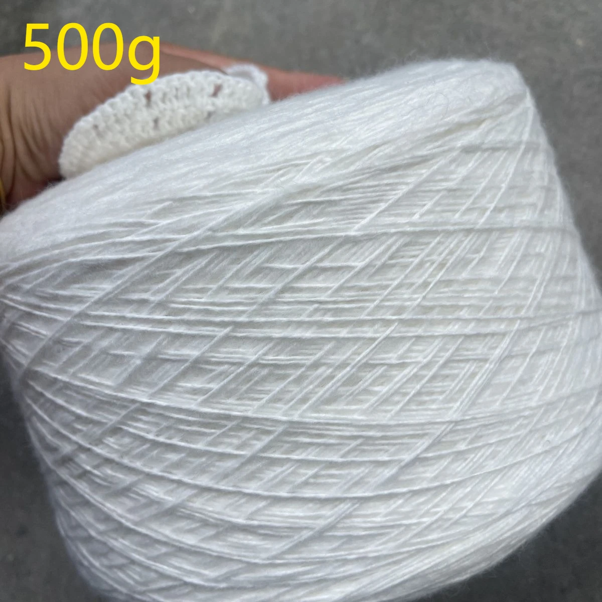 

500g High-quality Spray Yarn, 2.5 Count Mohair Cotton Blended Knitting Yarn, DIY Sweater, Scarf,Hat,Blanket Crochet Thread, Soft