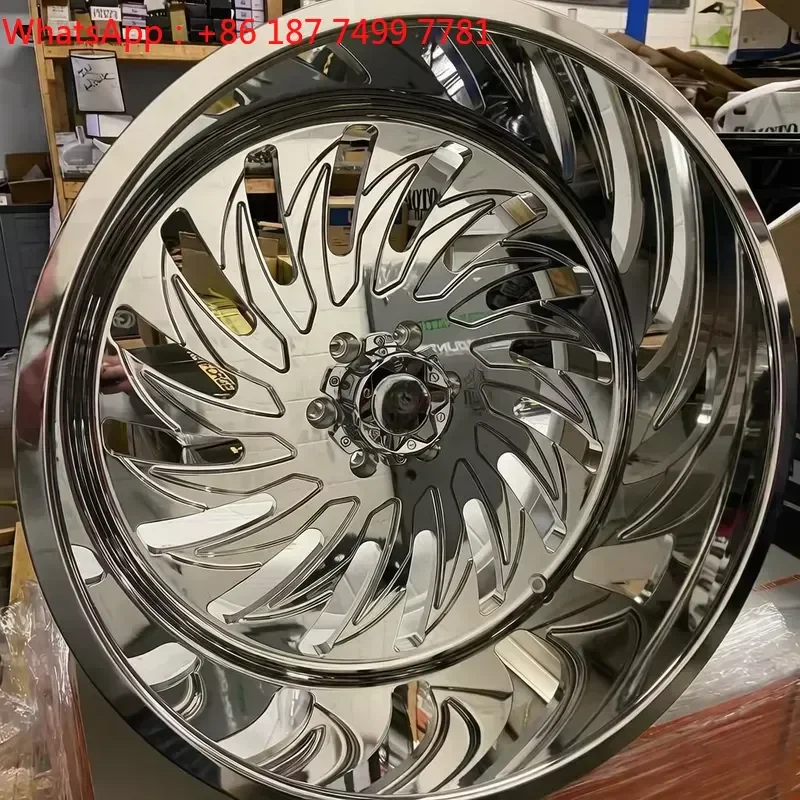 Forgex Custom Polished Forged Wheels 22x10 22x12 22x14 24x10 24x12 24x14 26x12 Deep Lip 8x170 6x5.5 Fit F250 Ram Chevy GMC