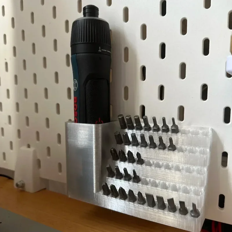 20/50 حفرة مفك رئيس صندوق أدوات تخزين ثقب مجلس مفك كهربائي حامل مناسبة لمقبض سداسية 6.35 مللي متر