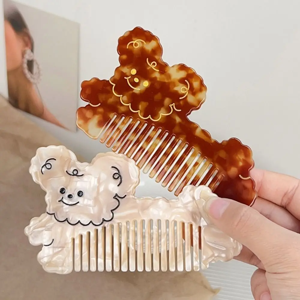 

Portable Animal Acetate Comb Cartoon Puppy Makeup Comb Wide Toothed Hair Styling Tool Hairdressing Combs Household