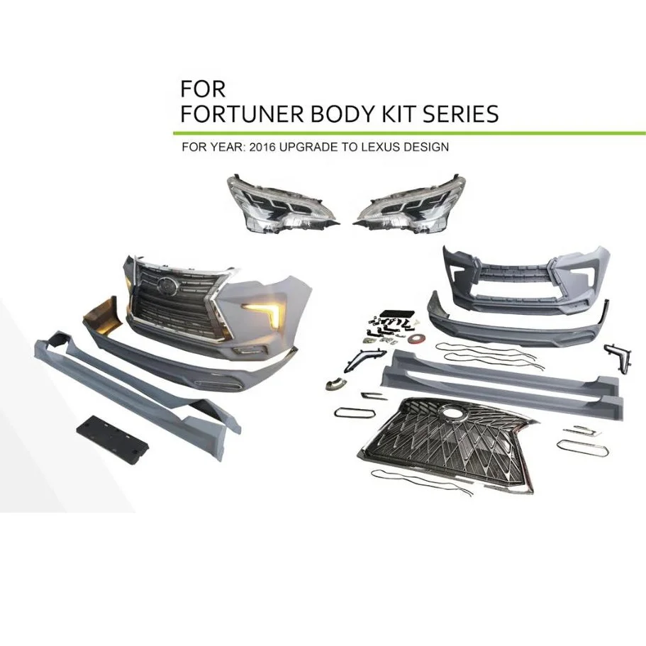 4x4 off road 2020 Body kits for Toyota Fortuner Body Kits series 2016 upgrade to Lexus Design