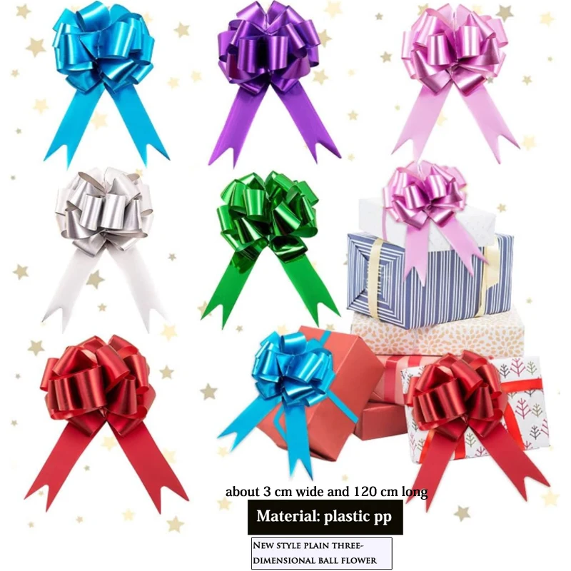 NEW 10pcs multiple colorspull bows gift knots ribbons wedding gift knots birthday  gift wrapping bows celebration car decoration