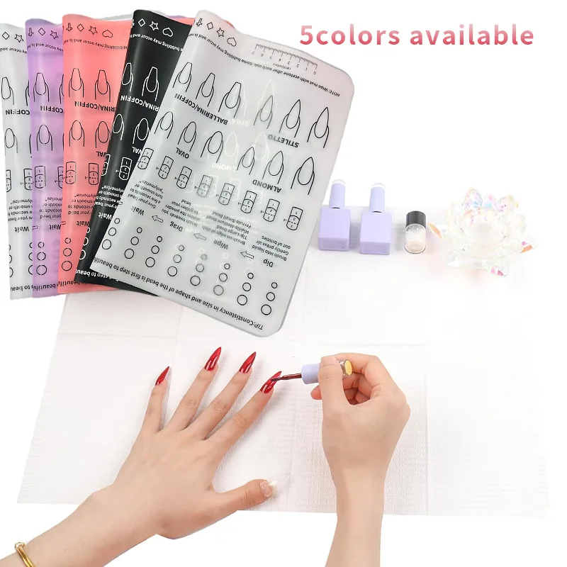 

Professional Nail Templates Silicone Pad Nail Pad Training Board With Pattern Nail Tools Practice Nail Art