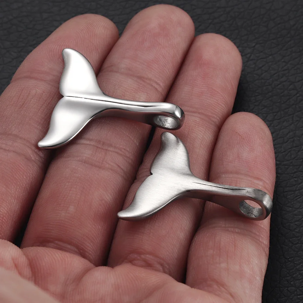 316L Stainless Steel Charms Fishtail Hook for Jewelry DIY Accessory Bracelet Making Cord Connect Clasps