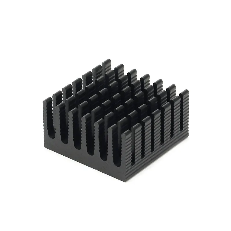 Disipador de calor con aleta de refrigeración, radiador de aluminio para LED, Transistor IC de potencia, módulo PBC 28x28x15mm, 5 unidades, 28x28x15mm