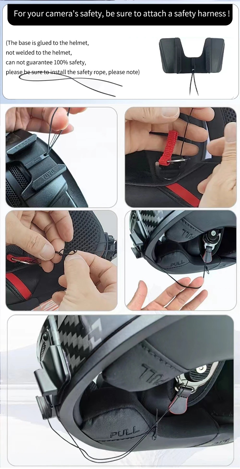 für LS2 FF901 Aluminium-Helm-Kinnhalterung für GoPro Hero 13 12 11 10 9 Insta360 X5 X4 X3 Ace Pro DJI Action 6 5pro 4 3 Kamera – Detail 14