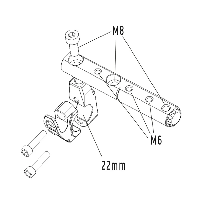 Motorcycle Hook Handlebar Modified Accessories Hook Handle Mirror Mount Hook 22MM For Honda Suzuki Yamaha