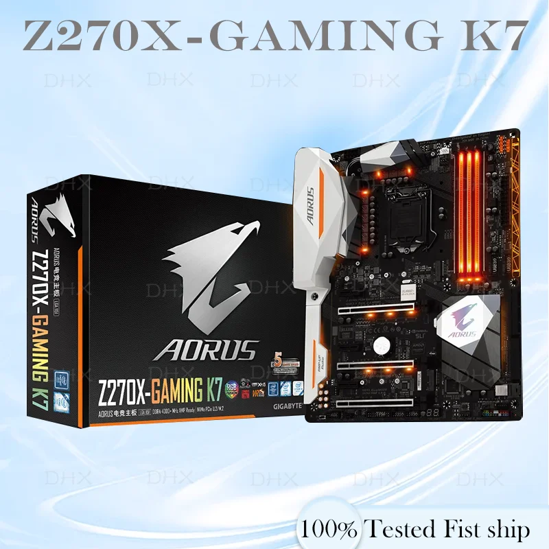For Gigabyte GA-Z270X-Gaming K7 Motherboard Z270 64GB LGA1151 DDR4 ATX Mainboard 100% Tested Fully Work be shipp quickly DH