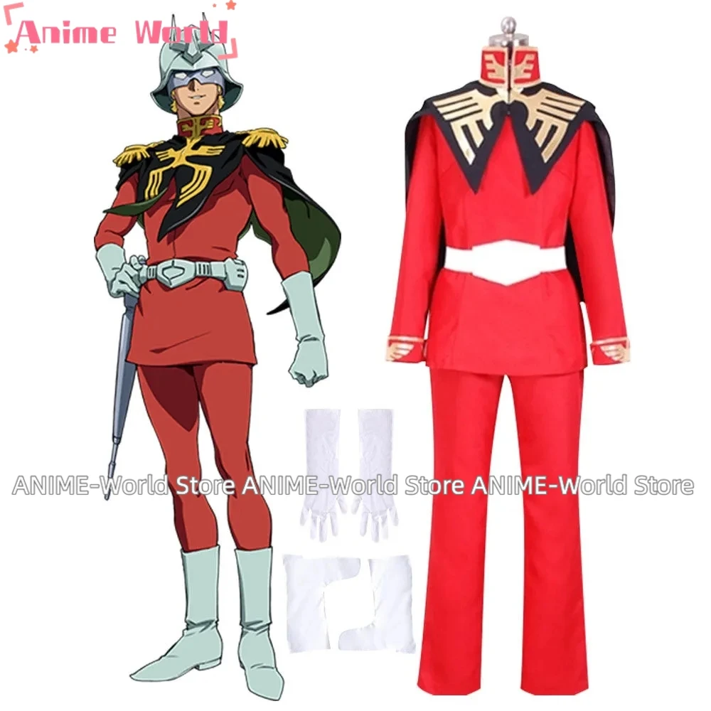 《Custom Size》Anime Mobile Suit Gundam: The Origin Char Aznable Cosplay Costume