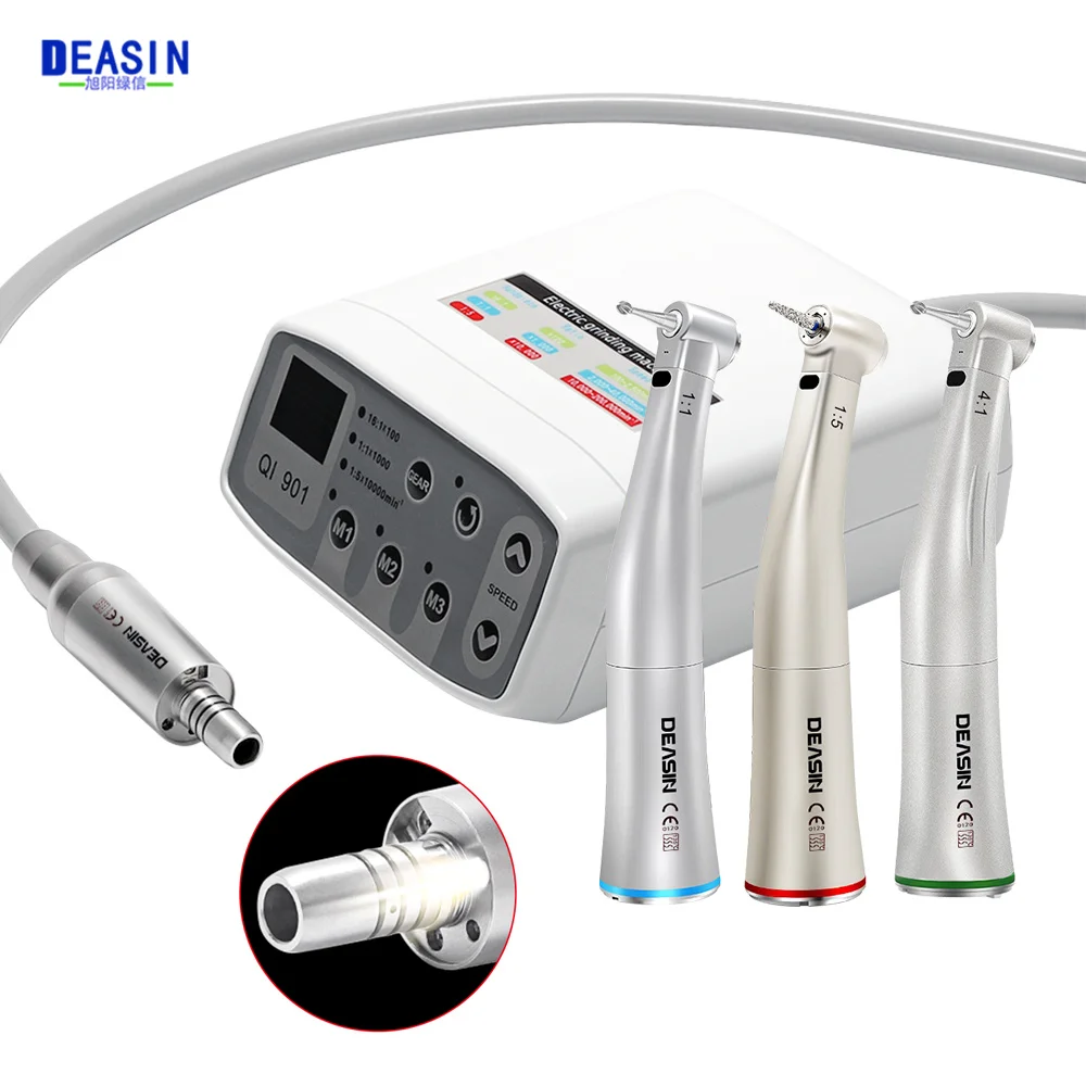 Hot Dental brushless LED Electric micromotor work With 1:5 1:1 16:1 LED Contra Angle For Clinical Dentist Low Speed Handpiece