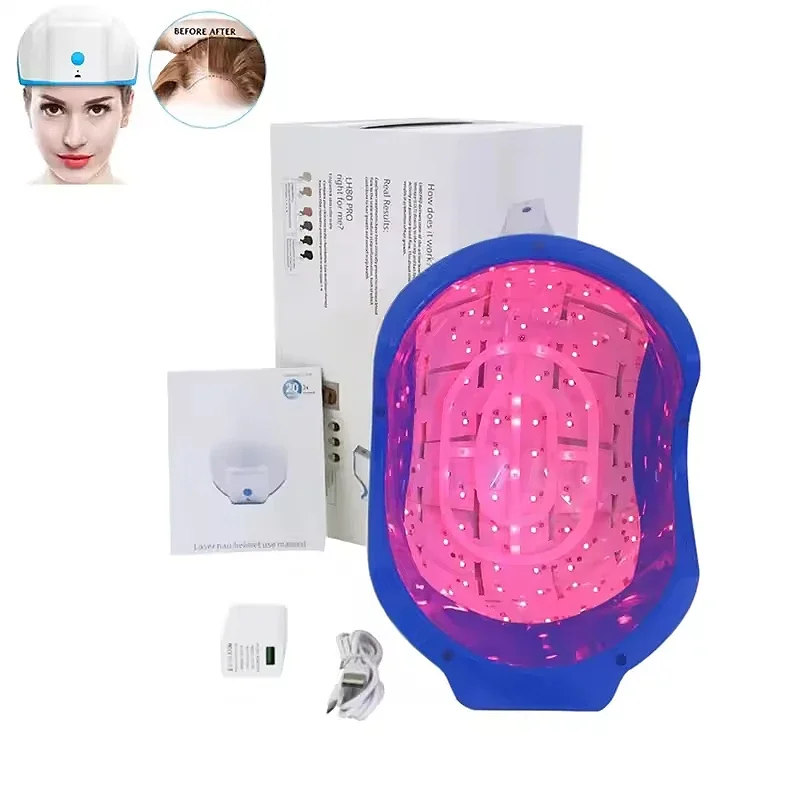 LED Red Light Therapy Cap Hair Fast Growth Red & Infrared Light Therapy Device For Hair Loss Treatment With USB Charging