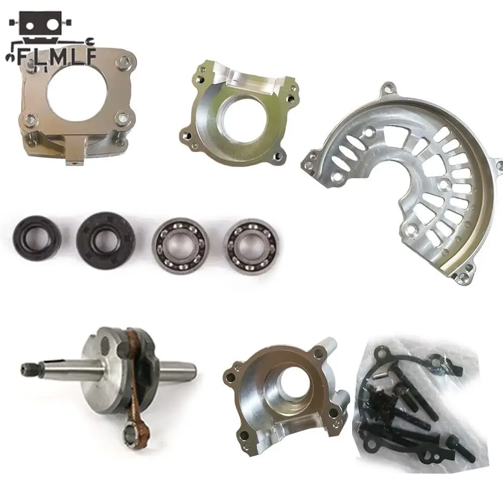 Obudowa korbowodu CNC + wał korbowy + pokrywa sprzęgła lub tylko obudowa korbowodu pasująca do silnika 38CC do modeli 1/5 Hpi Rofun Rovan Km Baja LT Redcat DTT Parts