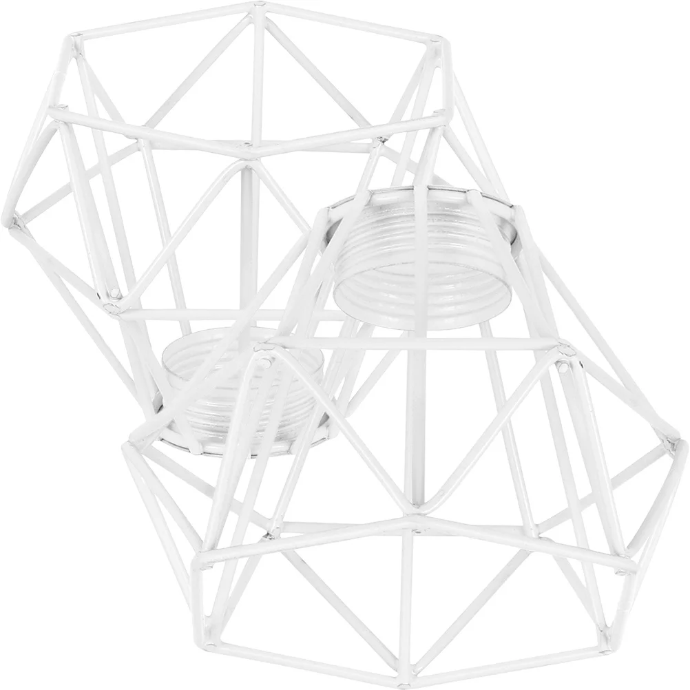 2 قطعة شكل الماس خمر الرجعية عاكس الضوء قلادة حديدية غطاء خفيف الصناعية لمبة الحرس لغرفة المعيشة غرفة نوم المطبخ #3