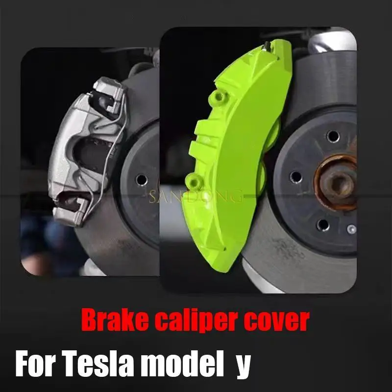 for Tesla model Y brake caliper cover covering aluminum alloy modified high-performance automobile decorative caliper cover