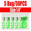 50 piezas verdes talla 9