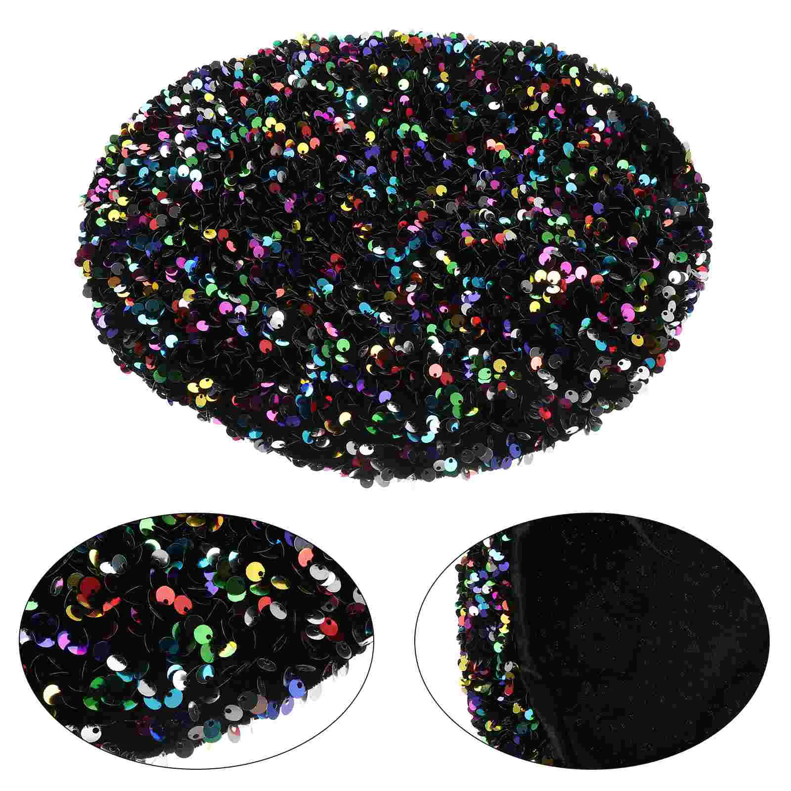 Sequined Beret Clothes Accessory Hats Beanie Fashion Shiny for Women Sequins Women's