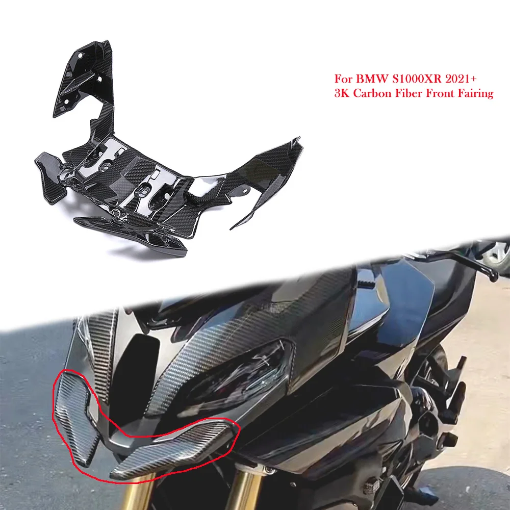 For BMW S1000XR S1000 XR S 1000 XR 2021 2022 2023 2024 Motorcycle 3K Carbon Fiber Front Fairing Parts Fairings Kits Accessories