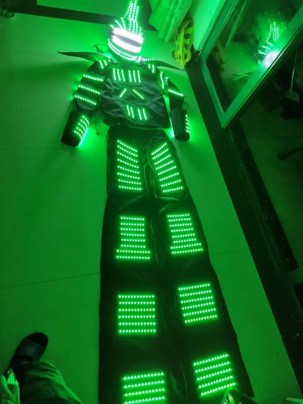 Stilts Walker LED ROBOT SUIT Light UP Stage Performance Club Wear Cosplay Kroyman Dance Costume