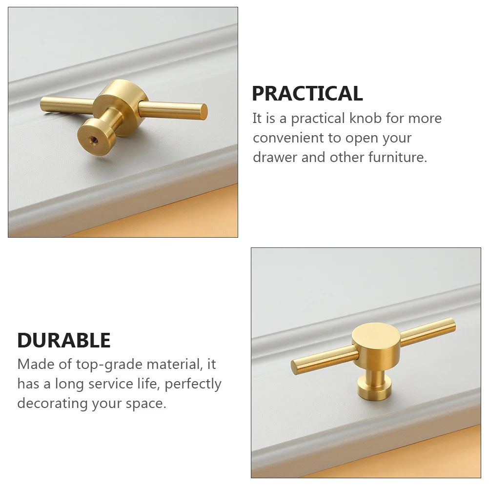 

1Pcs Golden Drawer Knob Brass Cabinet Handle for Wardrobe Dresser Furniture Accessory Small Decorative Replacement Knob