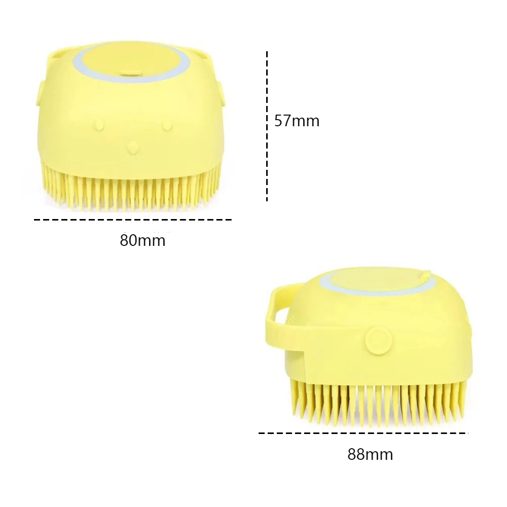 Pet Accessories Shampoo Massager Brush Bathroom Puppy Cat Massage Comb Grooming Shower Brush For Bathing Soft Brushes For Dogs