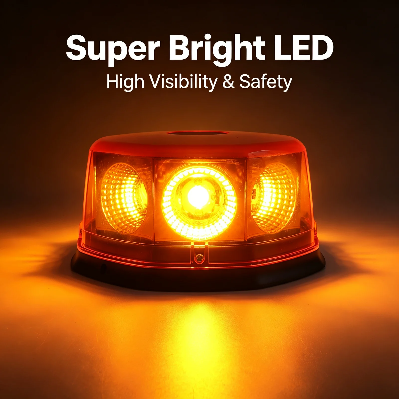 8LED Signal Roof Warning Traffic Lamp 12V 24V Waterproof Beacon Flashing Strobe Lights for Bus TRUCKS Trailer forklift Magnet
