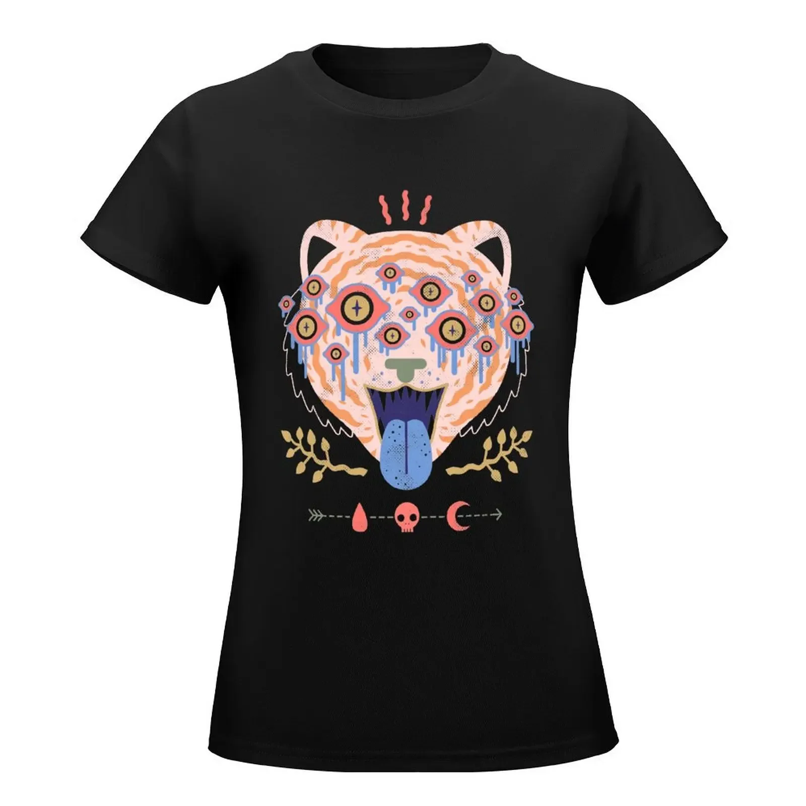 Eyes of the Tiger T-Shirt tees Blouse graphics korean fashion designer clothes Women luxury