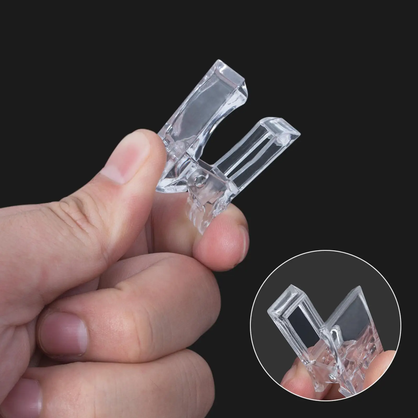 مشبك أطراف أظافر شفاف نقع قبالة جل بناء أدوات الأظافر ملحقات مانيكير للمنزل واستوديو تصميم الأظافر