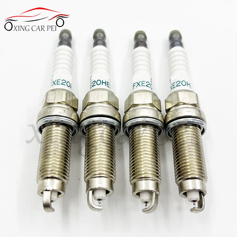 4PCS 22401-3TA1B FXE20HE11C Dual Iridium Spark Plug For Nissan Auto Part