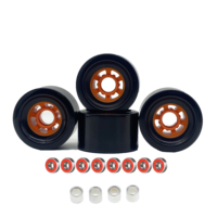 DIY Electric Skateboard Longboards Wheel 83MM 90MM 9052 8352 pu for Cruising Carving Wheels 608rs Bearings Cored Classics Wheel