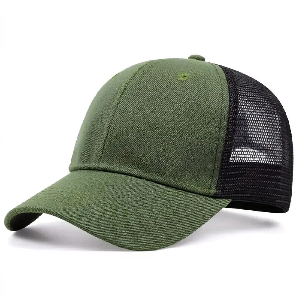 Breathable Mesh Baseball Hat Mountain Tree Embroidery Unisex Outdoor Sun Protection Adjustable Sport Golf Camping