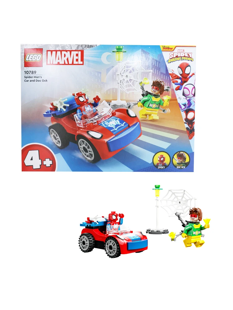 LEGO 10789,Marvel Spider-Man's Car and Doc Ock Set  Spidey and His Amazing Friends Buildable Toy