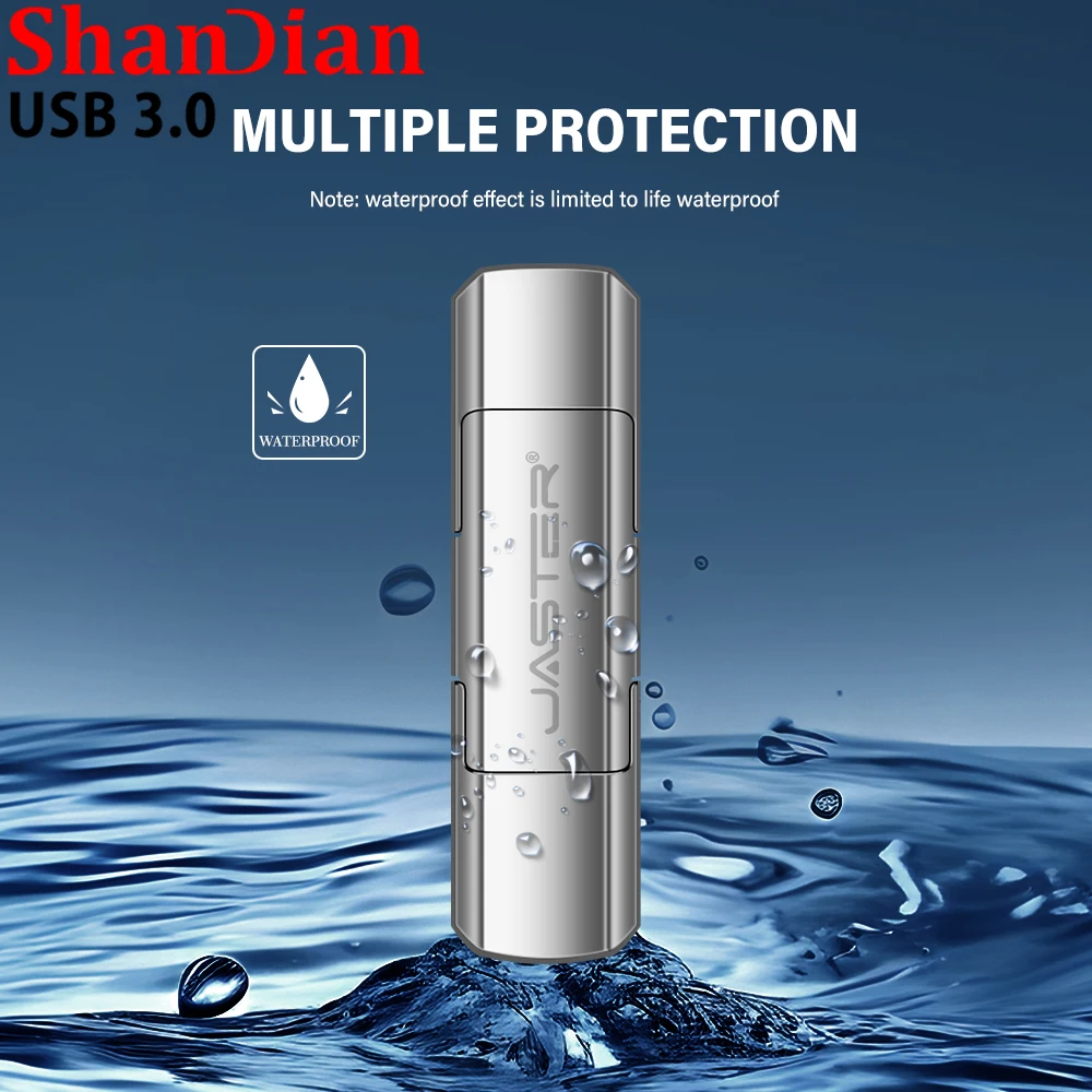 محرك أقلام معدني عالي السرعة من طراز SHANDIAN ، USB ، نوع C ، قرص U فضي ، Thumbdrive ، هدية عمل ، GB ، 64GB ، 32GB ، 16GB