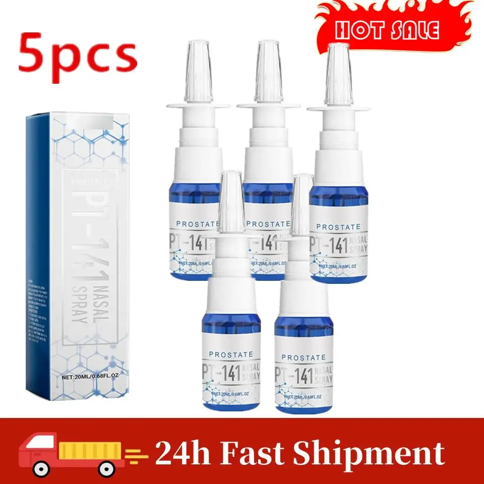 

5PCS Prostate Health Nasal Spray Prostate Pt-141 Nasal Spray Improve Prostate Health Safe Personal Health Care N EWW